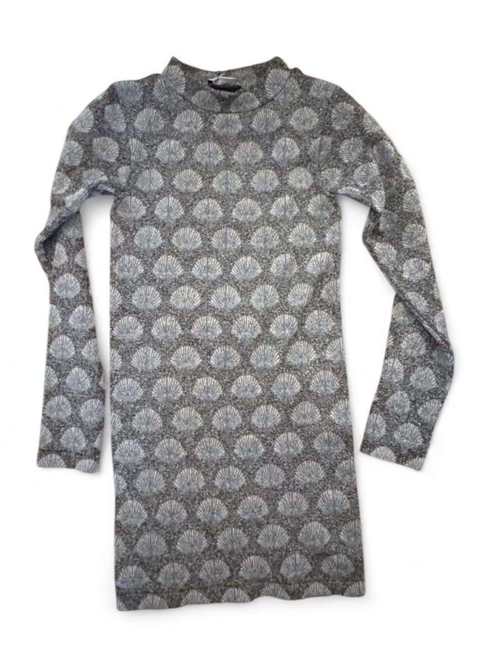 Zara shell Patterned Crewneck Dress